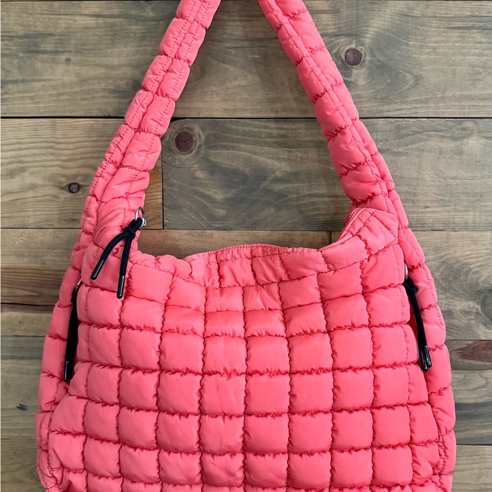 Free People Movement Quilted Carryall Bag, Coral